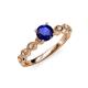4 - Amaira Blue Sapphire and Diamond Engagement Ring 