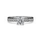 4 - Gwen Diamond Euro Shank Engagement Ring 