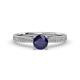 4 - Aleen Blue Sapphire and Diamond Engagement Ring 
