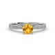 4 - Aleen Citrine and Diamond Engagement Ring 