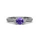 4 - Anora Signature Iolite and Diamond Engagement Ring 