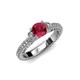 4 - Anora Signature Ruby and Diamond Engagement Ring 
