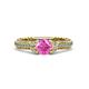 4 - Anora Signature Pink Sapphire and Diamond Engagement Ring 