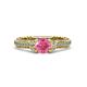 4 - Anora Signature Pink Tourmaline and Diamond Engagement Ring 