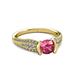 3 - Alair Signature Pink Tourmaline and Diamond Engagement Ring 