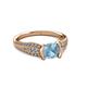 3 - Alair Signature Aquamarine and Diamond Engagement Ring 