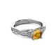 3 - Belinda Signature Citrine and Diamond Engagement Ring 
