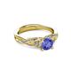 3 - Belinda Signature Tanzanite and Diamond Engagement Ring 