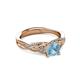 3 - Belinda Signature Aquamarine and Diamond Engagement Ring 