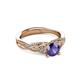 3 - Belinda Signature Iolite and Diamond Engagement Ring 