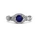 2 - Kalila Signature Blue Sapphire and Diamond Engagement Ring 