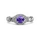 2 - Kalila Signature Iolite and Diamond Engagement Ring 