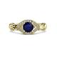 3 - Kalila Signature Blue Sapphire and Diamond Engagement Ring 