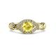 3 - Kalila Signature Yellow Sapphire and Diamond Engagement Ring 