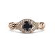 2 - Kalila Signature Black and White Diamond Engagement Ring 