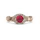 2 - Kalila Signature Ruby and Diamond Engagement Ring 