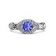 2 - Kalila Signature Tanzanite and Diamond Engagement Ring 