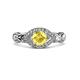 3 - Kalila Signature Yellow Sapphire and Diamond Engagement Ring 