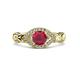 2 - Kalila Signature Ruby and Diamond Engagement Ring 