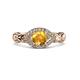2 - Kalila Signature Citrine and Diamond Engagement Ring 