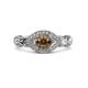 2 - Kalila Signature Smoky Quartz and Diamond Engagement Ring 