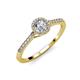 3 - Cyra Diamond Halo Engagement Ring 