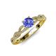 4 - Anwil Signature Tanzanite and Diamond Engagement Ring 
