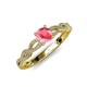 4 - Anwil Signature Pink Tourmaline and Diamond Engagement Ring 