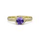 3 - Analia Signature Iolite and Diamond Engagement Ring 