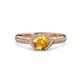 3 - Analia Signature Citrine and Diamond Engagement Ring 