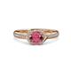 3 - Analia Signature Rhodolite Garnet and Diamond Engagement Ring 