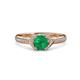 3 - Analia Signature Emerald and Diamond Engagement Ring 
