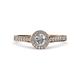 4 - Arael Diamond Halo Engagement Ring 