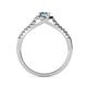 6 - Cyra Aquamarine and Diamond Halo Engagement Ring 