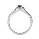 6 - Cyra Black and White Diamond Halo Engagement Ring 