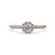 4 - Fiore Diamond Halo Engagement Ring 