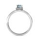 6 - Irene Aquamarine and Diamond Halo Engagement Ring 