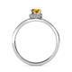 6 - Irene Citrine and Diamond Halo Engagement Ring 