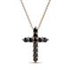 1 - Abella Black Diamond Cross Pendant 