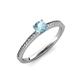 3 - Celia Aquamarine and Diamond Engagement Ring 