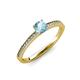 3 - Celia Aquamarine and Diamond Engagement Ring 