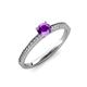 3 - Celia Amethyst and Diamond Engagement Ring 