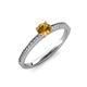 3 - Celia Citrine and Diamond Engagement Ring 