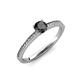 3 - Celia Black and White Diamond Engagement Ring 