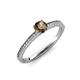 3 - Celia Smoky Quartz and Diamond Engagement Ring 