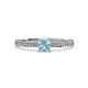 4 - Celia Aquamarine and Diamond Engagement Ring 