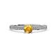 4 - Celia Citrine and Diamond Engagement Ring 