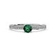 4 - Celia Emerald and Diamond Engagement Ring 
