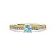 4 - Celia Aquamarine and Diamond Engagement Ring 
