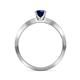 6 - Celia Blue Sapphire and Diamond Engagement Ring 
